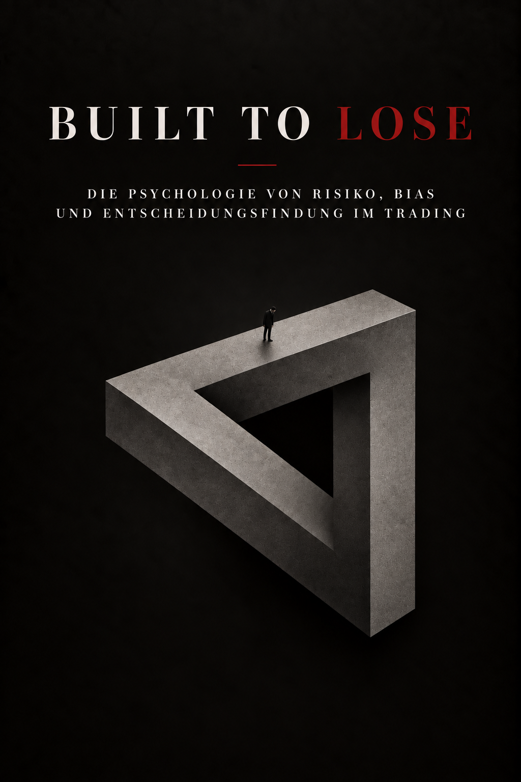 Built to Lose, German front cover with an impossible stone triangle.